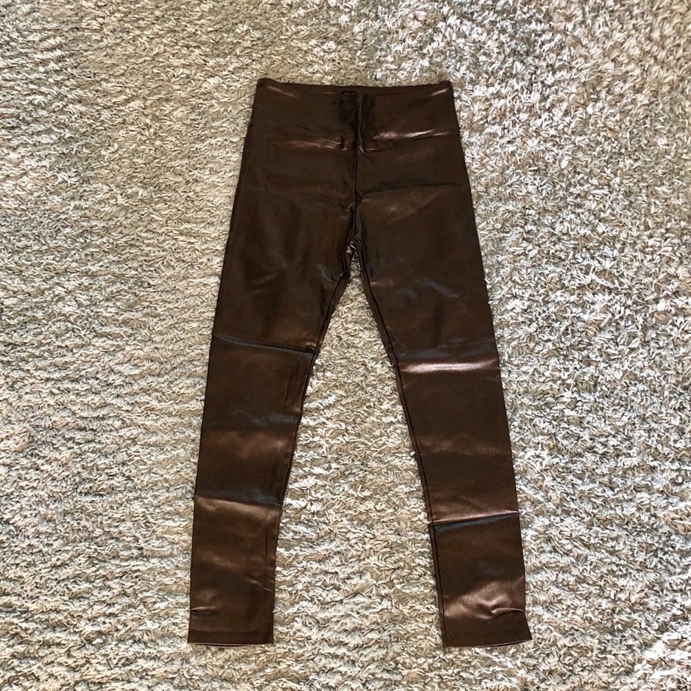 NWT Sz XL Women’s Leather-Like Leggings